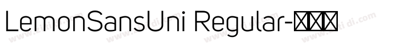 LemonSansUni Regular字体转换